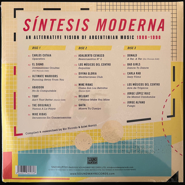 Various : Síntesis Moderna (An Alternative Vision Of Argentinian Music 1980-1990) (3xLP, Comp)