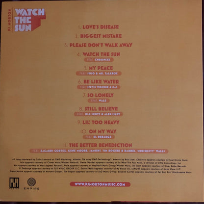 PJ Morton : Watch The Sun (LP, Album)