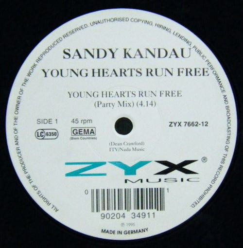 Sandy Kandau : Young Hearts Run Free (12")