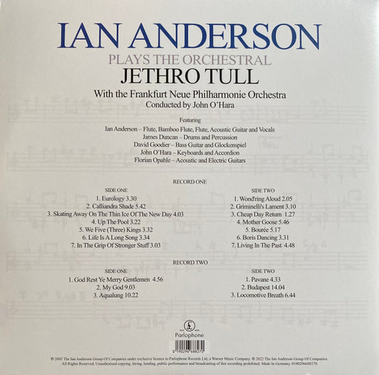 Ian Anderson with Die Neue Philharmonie Frankfurt : Plays The Orchestral Jethro Tull (2xLP, Album, RE, RM, DMM)