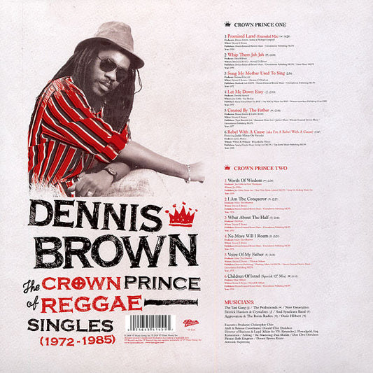Dennis Brown : The Crown Prince Of Reggae: Singles (1972-1985) (LP, Comp)