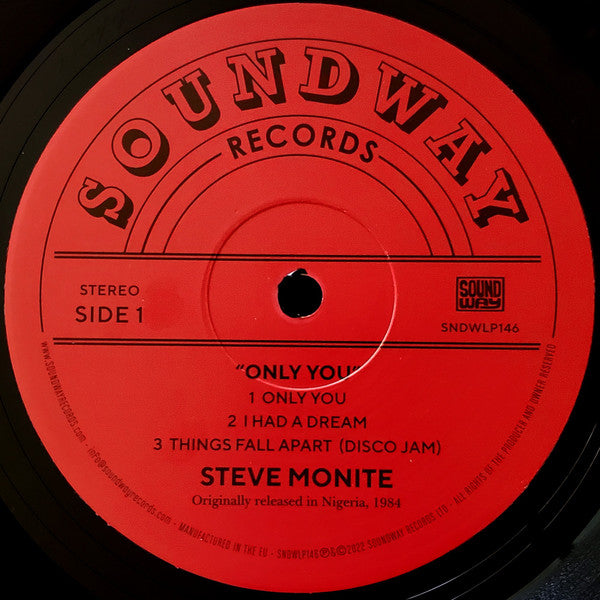Steve Monite : Only You (LP, Album, RE, RM)