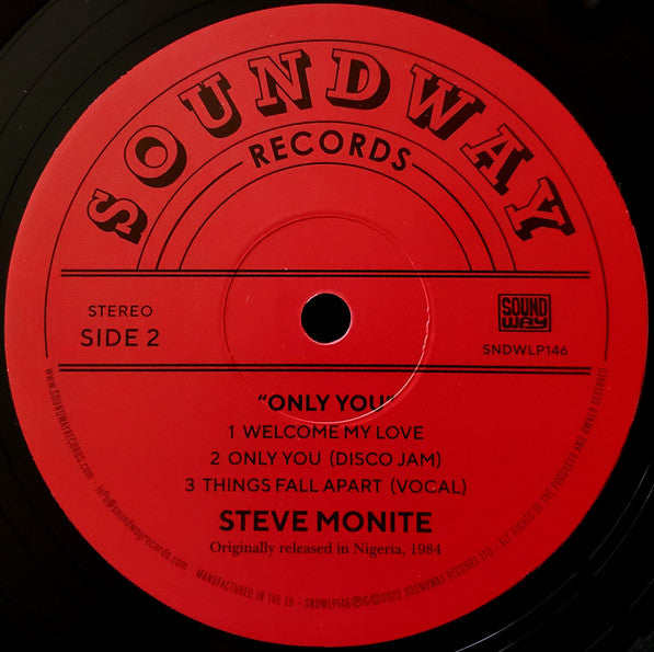 Steve Monite : Only You (LP, Album, RE, RM)