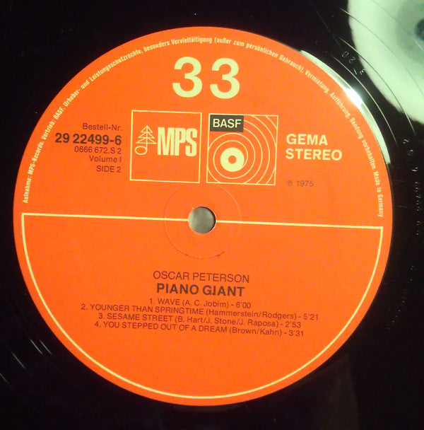 Oscar Peterson : Piano Giant (2xLP, Comp)