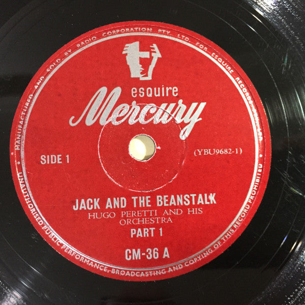 The Hugo Peretti Orchestra : Jack And The Beanstalk (10")