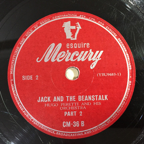 The Hugo Peretti Orchestra : Jack And The Beanstalk (10")