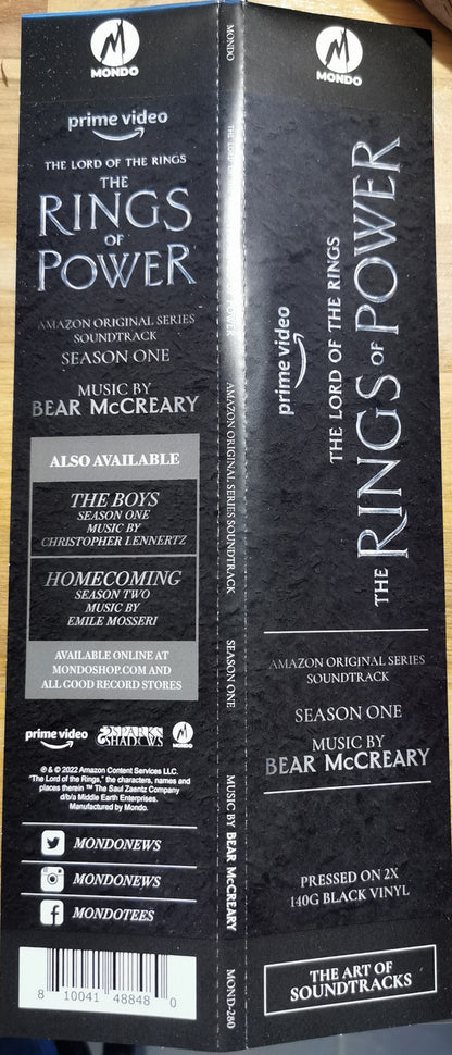 Bear McCreary : The Lord Of The Rings: The Rings Of Power (Season One) (Amazon Original Series Soundtrack) (2xLP, Album)