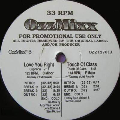 Various : OzzMixx 5 (12", Promo)