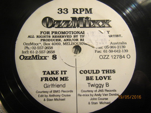 Various : OzzMixx 8 (12", Promo)