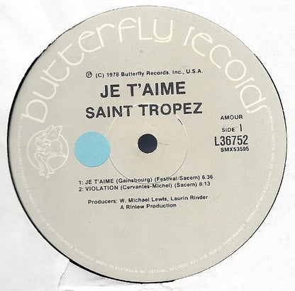 Saint Tropez : Je T'Aime (LP, Album)