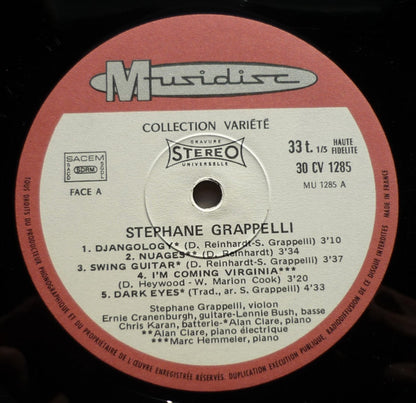 Stéphane Grappelli : Manoir De Mes Rêves - Nuages - Clopin Clopant (LP, Album)