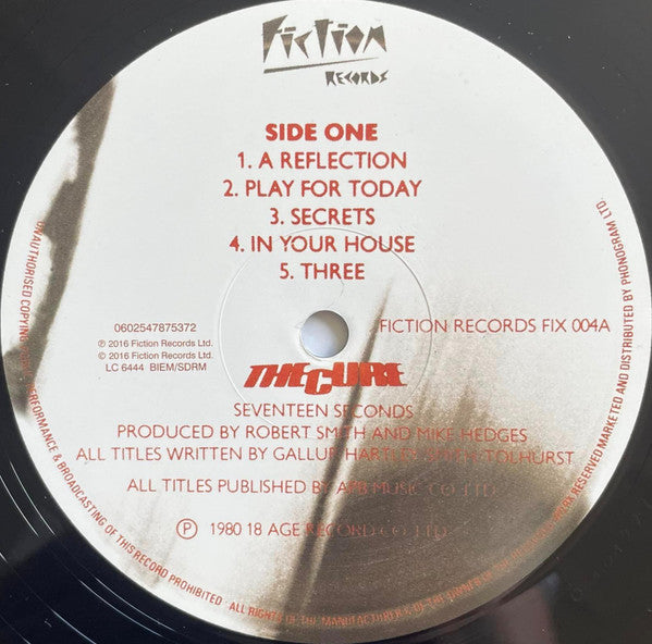 The Cure : Seventeen Seconds (LP, Album, RE, Tak)
