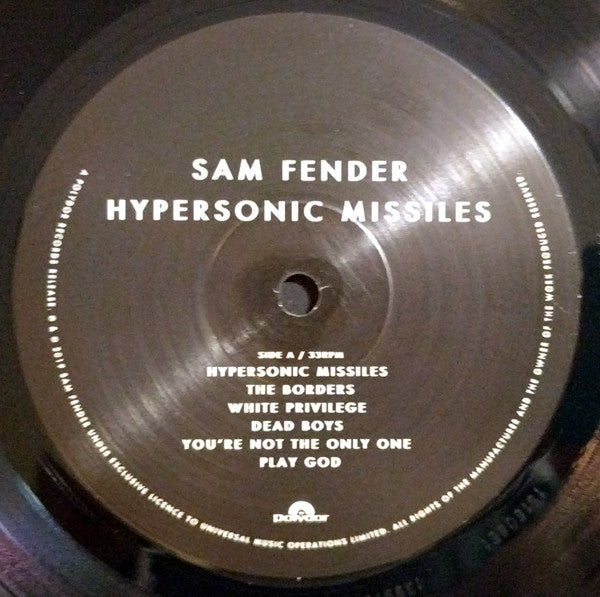 Sam Fender : Hypersonic Missiles (LP, Album, RP)