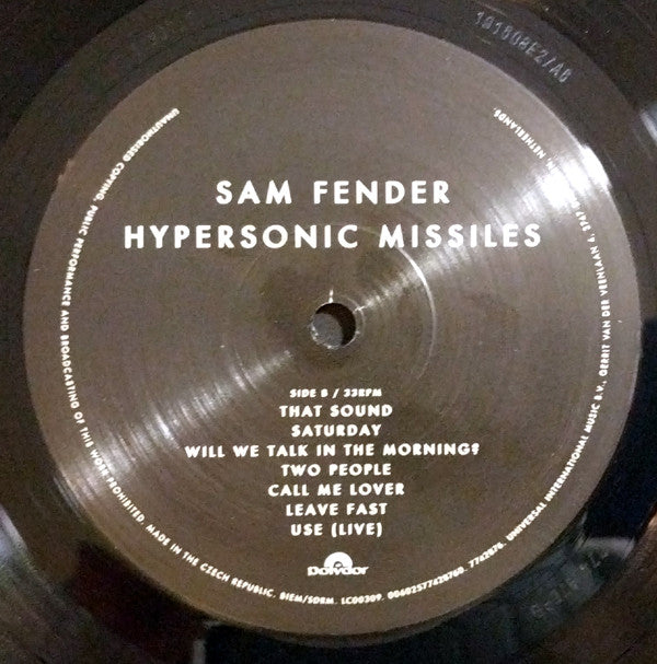 Sam Fender : Hypersonic Missiles (LP, Album, RP)