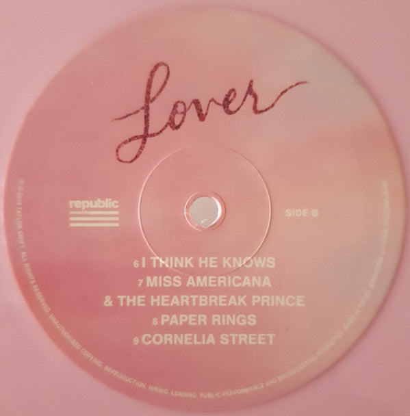 Taylor Swift : Lover (LP, Pin + LP, Blu + Album, RE)