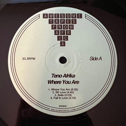 Teno Afrika : Where You Are (LP, Album)