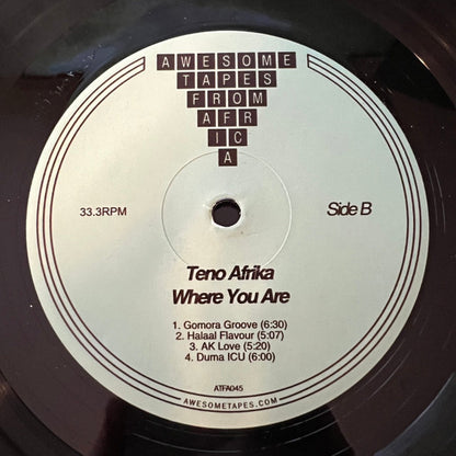 Teno Afrika : Where You Are (LP, Album)