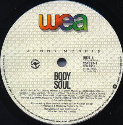 Jenny Morris : Body & Soul (LP, Album)