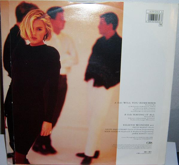 Eighth Wonder : Will You Remember (12", Single)