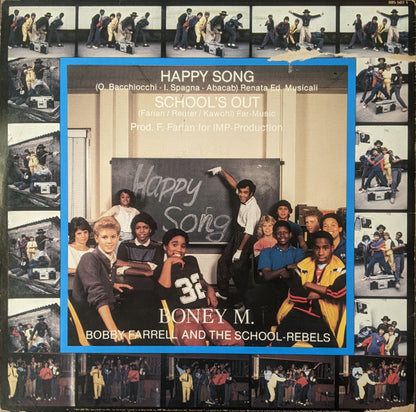 Boney M. And Bobby Farrell With The School Rebels : Happy Song (Clubmix) (12", Maxi)