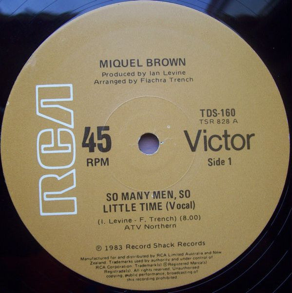 Miquel Brown : So Many Men, So Little Time (12")