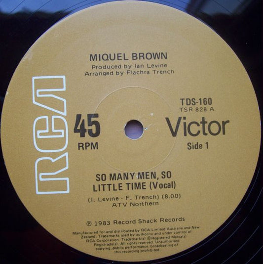 Miquel Brown : So Many Men, So Little Time (12")