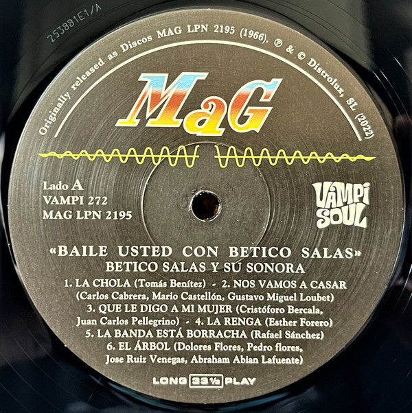 Betico Salas Y Su Sonora : Baile Ud. Con... (LP, Album, RE)