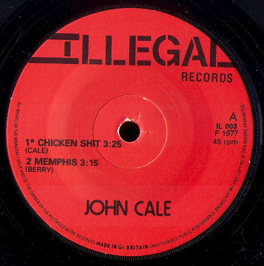 John Cale : Animal Justice (7", EP)