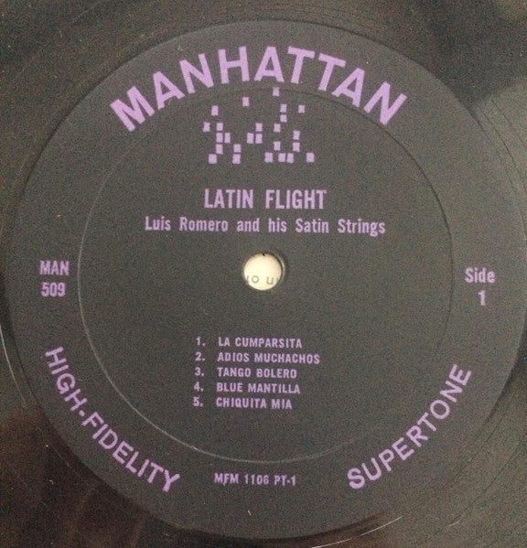 Luis Romero & His Satin Strings : Latin Flight (LP)