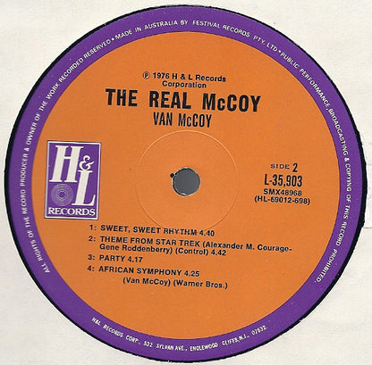 Van McCoy : The Real McCoy (LP, Album, Fes)