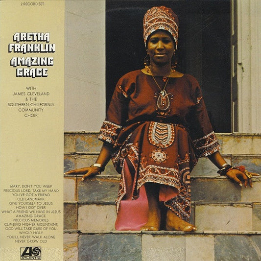 Aretha Franklin With Rev. James Cleveland & The Southern California Community Choir : Amazing Grace (2xLP, Album, RE)