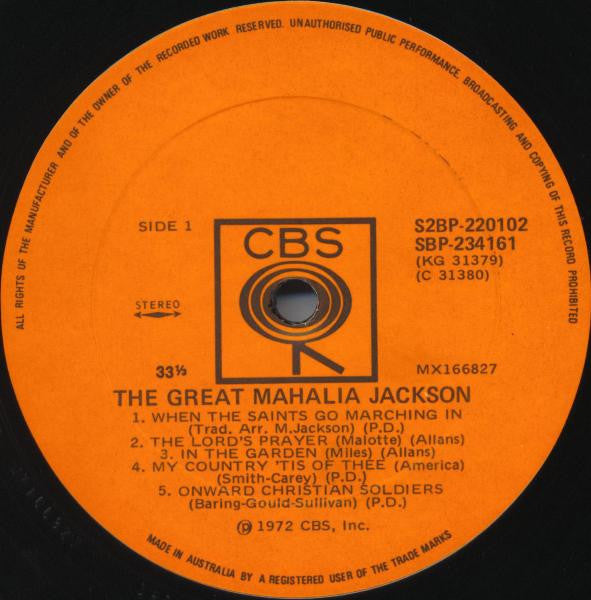 Mahalia Jackson : The Great Mahalia Jackson (2xLP, Comp, Gat)