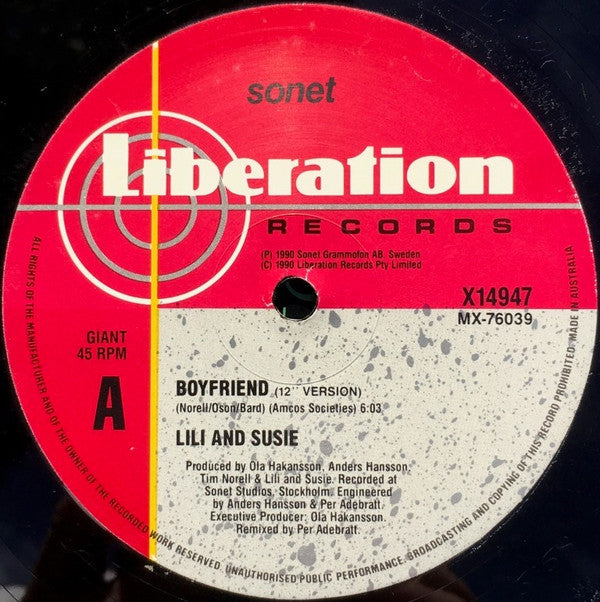 Lili & Sussie : Boyfriend (12", Single)