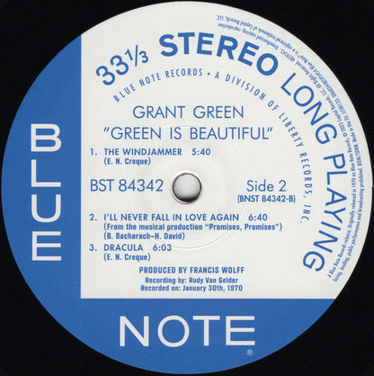 Grant Green : Green Is Beautiful (LP, Album, RE, 180)