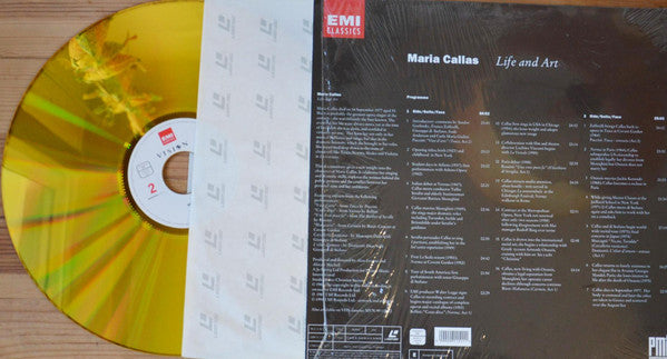 Maria Callas : Life And Art (Laserdisc, 12", Mono, PAL, gat)