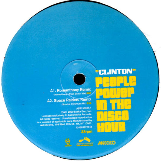 Clinton : People Power In The Disco Hour (12")