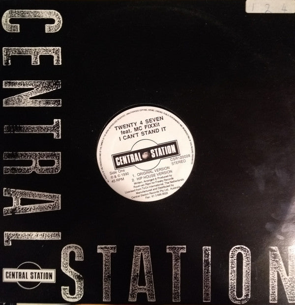 Twenty 4 Seven Featuring MC Fixx It : I Can't Stand It (12", Maxi)