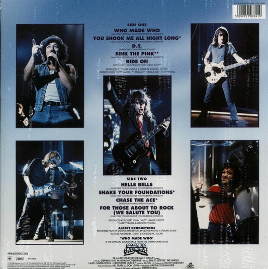AC/DC : Who Made Who (LP, Album, Comp, RE, RM, 180)