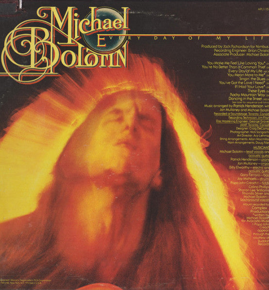 Michael Bolotin : Every Day Of My Life (LP, Album)