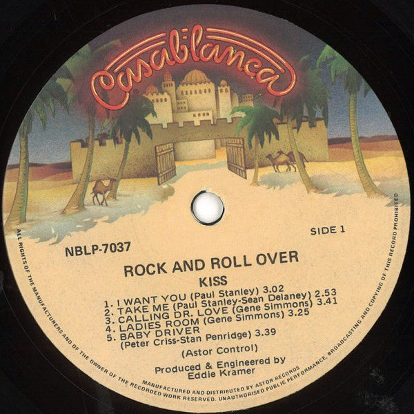 Kiss : Rock And Roll Over (LP, Album)