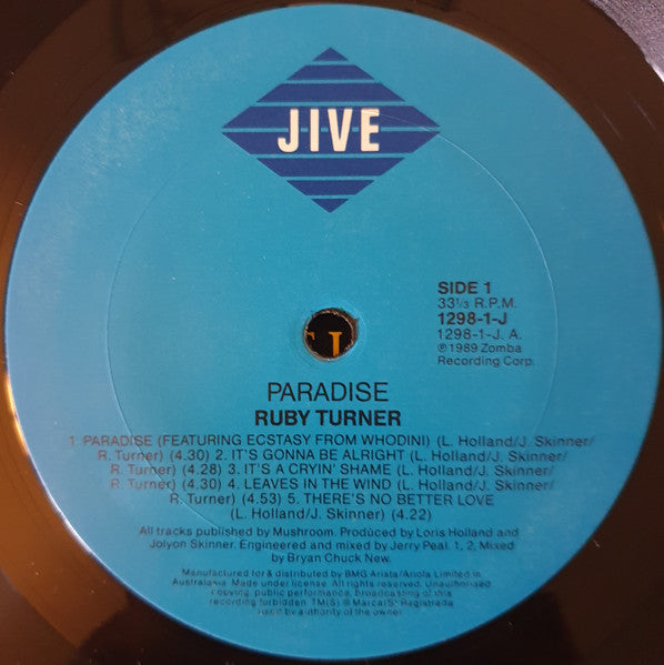 Ruby Turner : Paradise (LP, Album)