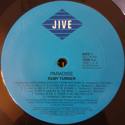 Ruby Turner : Paradise (LP, Album)