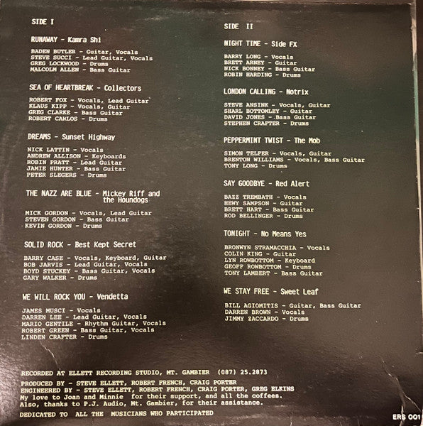 Various : South East Rock Awards '86 (LP)