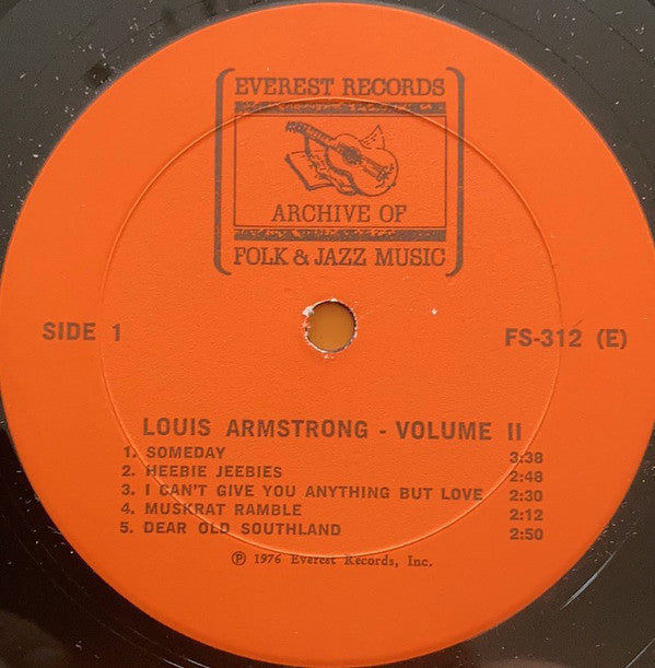 Louis Armstrong : Volume II (LP, Comp)