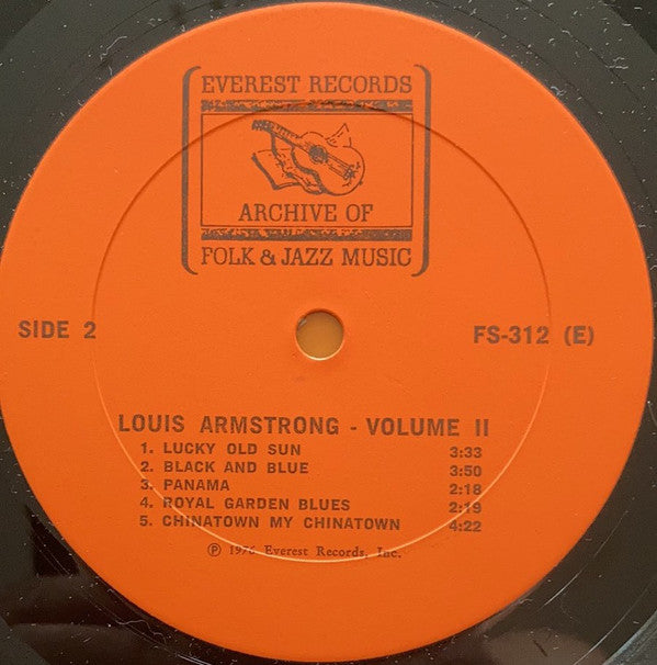Louis Armstrong : Volume II (LP, Comp)