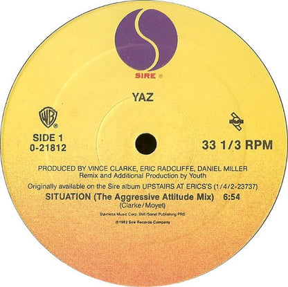 Yazoo : Situation (Remix) (12", Maxi)