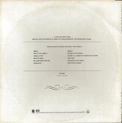 Frank Sinatra : Frank Sinatra Sings For Only The Lonely (LP, Album, RE)