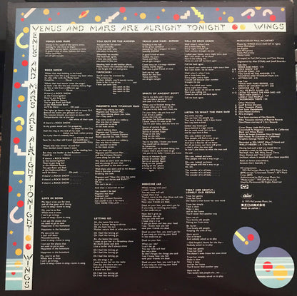 Wings (2) = Wings (2) : Venus And Mars = ヴィーナス・アンド・マース (LP, Album, Wri)