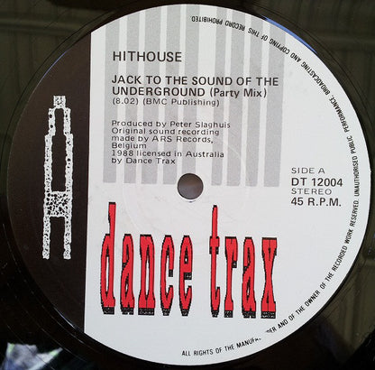 Hithouse : Jack To The Sound Of The Underground (12")