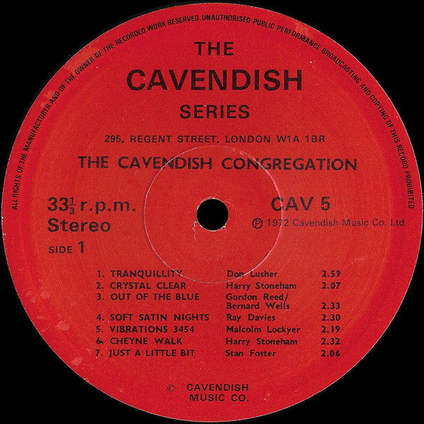 The Cavendish Congregation : Cavendish Series 5 (LP)